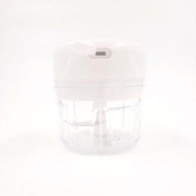 Cortador De Alho E Triturador De Frutas Eletrico 250ml Usb Branco