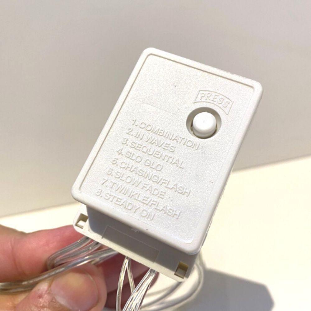 Cordão Com 100 Lampadas De Led Formato Pequena Gota 10 Metros Fio Crystal Banco Frio - 4