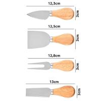 Conjunto Jogo De Utensílios Queijo Inox 4 Peças Gourmet - 5