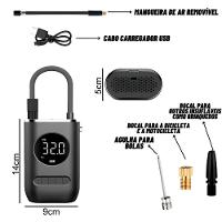 Compressor Calibrador De Ar Digital Portátil Recarregável - 6