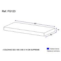 Colchão Solteiro Espuma D23 88 X 188cm Multimóveis - 3