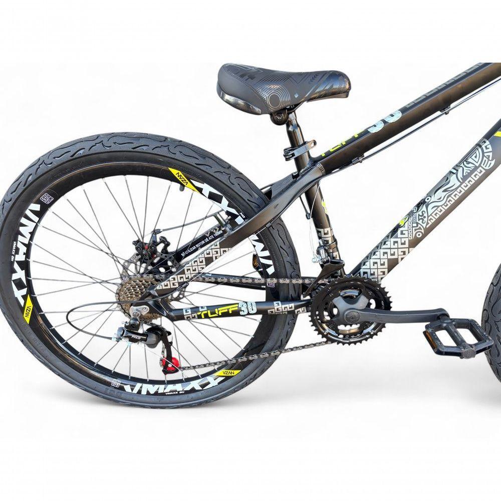 Bicicleta Aro 26 Vikingx Tuff X30 Freeride Câmbios Shimano 21v Freio A Disco Aros Vmaxx Pneu Flame - Preto - 3