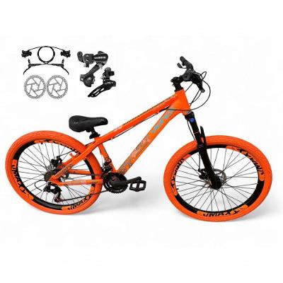 Bicicleta Aro 26 Vikingx Tuff X30 Freeride Câmbios Shimano 21v Freio A Disco Aros Vmaxx Pneu Flame - Laranja