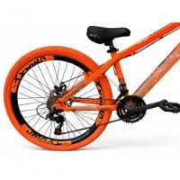 Bicicleta Aro 26 Vikingx Tuff X30 Freeride Câmbios Shimano 21v Freio A Disco Aros Vmaxx Pneu Flame - Laranja - 3