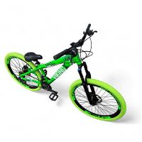 Bicicleta Aro 26 Vikingx Tuff X25 Freeride Freio Hidráulico 21v Aros Vmaxx Dh Pneu Flame - Verde - 2