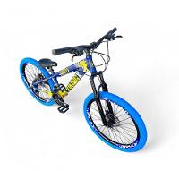 Bicicleta Aro 26 Vikingx Tuff X25 Freeride 21v Aros Vmaxx Dh Freio A Disco Pneu Flame - Azul/amarelo - 4