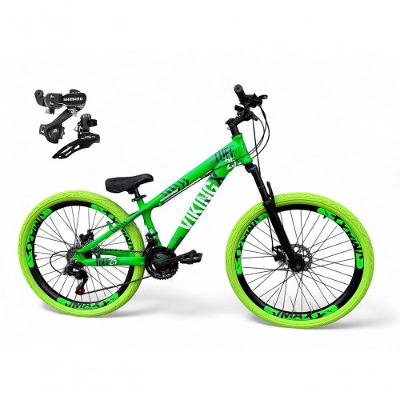 Bicicleta Aro 26 Vikingx Tuff X25 Freeride Câmbios Shimano 21v Freio A Disco Aros Vmaxx Pneu Flame - Verde