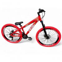 Bicicleta Aro 26 Vikingx Tuff X25 Freeride 21v Aros Vmaxx Dh Freio A Disco Pneu Flame - Vermelho - 1