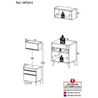Conjunto Lavanderia Multiuso Armário E Balcão Multimóveis Branco - 2
