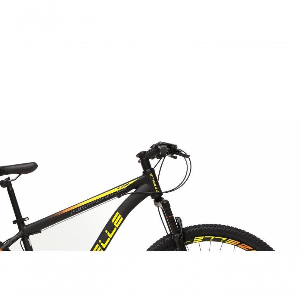 Bicicleta Aro 29 Colli Cazelle Turim 21m Aluminio Quadro 17 Preto-adesivo Amarelo-laranja - 2