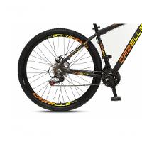 Bicicleta Aro 29 Colli Cazelle Turim 21m Aluminio Quadro 17 Preto-adesivo Amarelo-laranja - 3