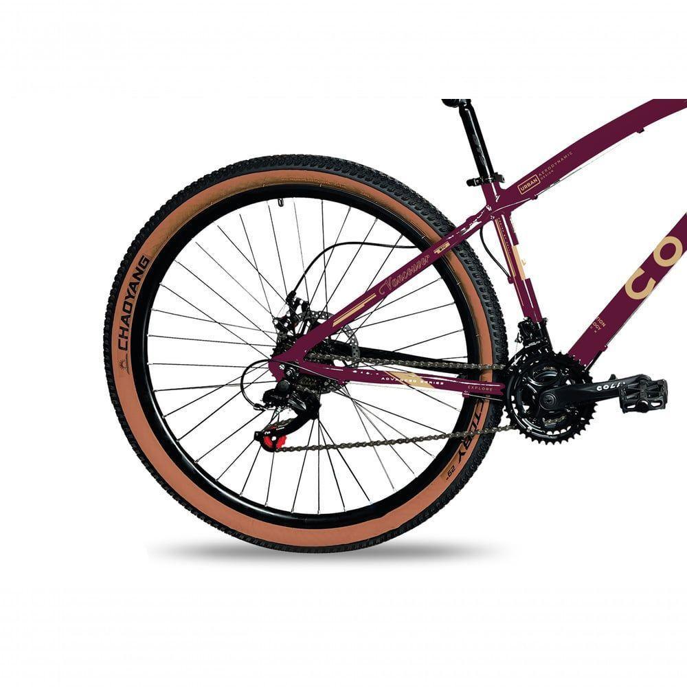 Bicicleta Aro 29 Colli Vancouver Confort 21 Marchas Freio A Disco Roxo - 3