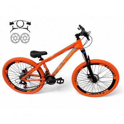 Bicicleta Aro 26 Vikingx Tuff X30 Freeride Freio Hidráulico 21v Aros Vmaxx Dh Pneu Flame - Laranja