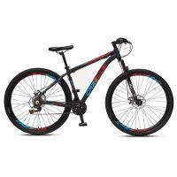 Bicicleta Aro 29 Colli Cazelle Turim 21m Aluminio Quadro 17 Preto-adesivo Azul-vermelho - 1