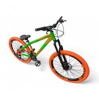 Bicicleta Aro 26 Vikingx Tuff X35 Freeride 21v Aros Vmaxx Dh Freio A Disco Pneu Flame - Verde-laranja - 2