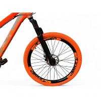 Bicicleta Aro 26 Vikingx Tuff X30 Freeride Câmbios Shimano 21v Freio A Disco Aros Vmaxx Pneu Flame - Laranja - 4