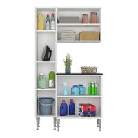 Conjunto Lavanderia Multiuso Armário E Balcão Multimóveis Branco - 3