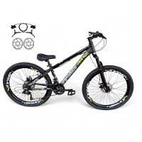 Bicicleta Aro 26 Vikingx Tuff X30 Freeride Freio Hidráulico 21v Aros Vmaxx Dh Pneu Flame - Preto - 1