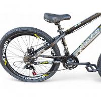 Bicicleta Aro 26 Vikingx Tuff X30 Freeride Freio Hidráulico 21v Aros Vmaxx Dh Pneu Flame - Preto - 3
