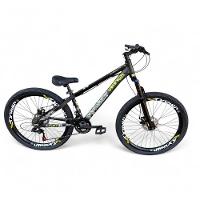 Bicicleta Aro 26 Vikingx Tuff X30 Freeride 21v Aros Vmaxx Dh Freio A Disco Pneu Flame - Preto - 1