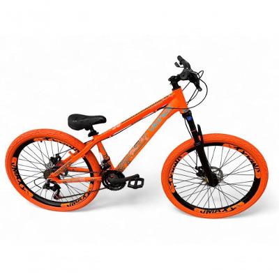Bicicleta Aro 26 Vikingx Tuff X30 Freeride 21v Aros Vmaxx Dh Freio A Disco Pneu Flame - Laranja