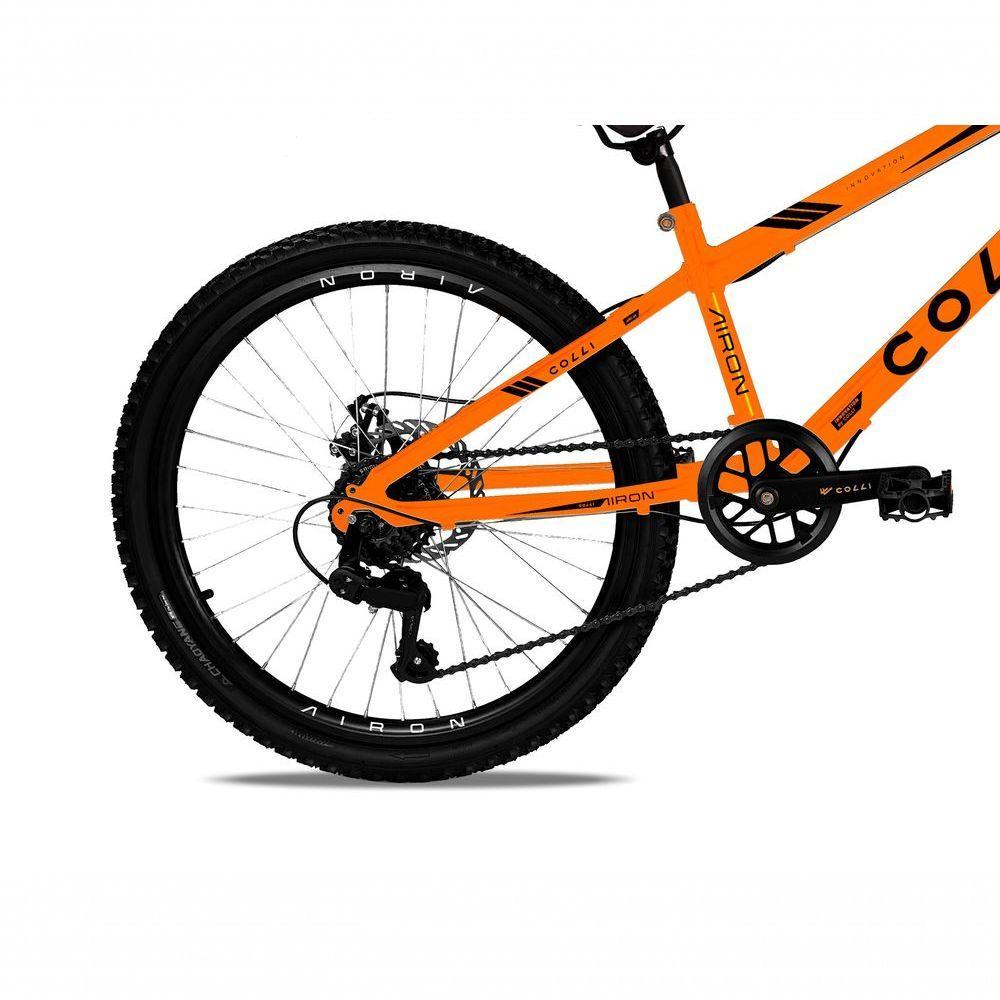 Bicicleta Colli Airon Aro 24 Com Freio A Disco 7v Laranja - 3