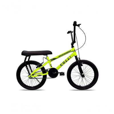 Bicicleta Colli Montadinha Aro 20 Selim Mobik Bagageiro Cor Amarelo Neon Tamanho Do Quadro 12 Amarelo
