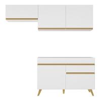 Conjunto Lavanderia Multiuso Armário E Balcão Multimóveis Branco - 1