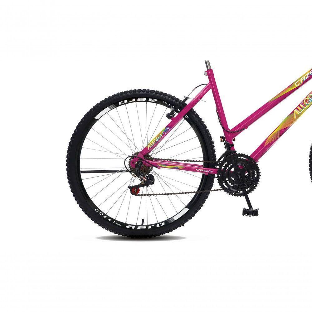 Bicicleta Colli Cazelle Allegra Aro 26 Freio V-brake Quadro 18 Rosa Neon - 3