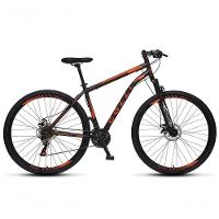 Bicicleta Athena Aro 29 Em Aço Com 21 Marchas Colli Preto-laranja - 1