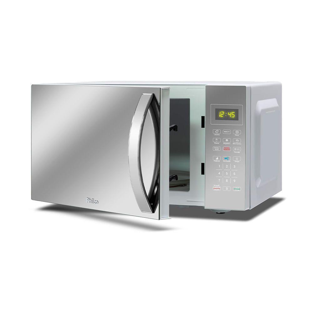 Micro-ondas Philco 28 Litros Limpa Fácil PMO30E 1100W Prata 220V - 2