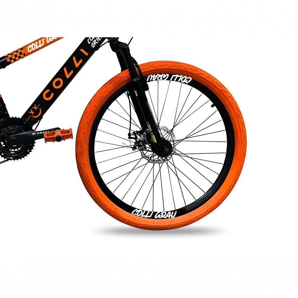 Bicicleta Grau Aro 26 21 Marchas Colli Preto Fosco-laranja - 4