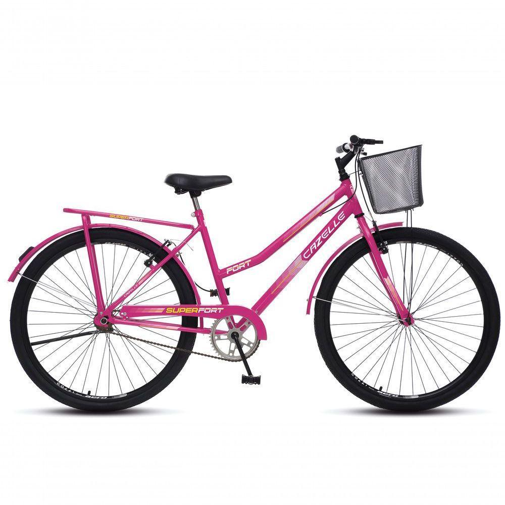 Bicicleta Transporte Aro 26 Colli Cazelle Fort Rosa Neon - 2