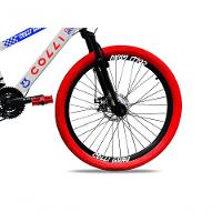 Bicicleta Grau Aro 26 21 Marchas Colli Branco-azul-vermelho - 4