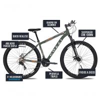 Bicicleta Colli Toronto Aluminio Aro 29 Disco-shimano 21v Verde Militar - 5