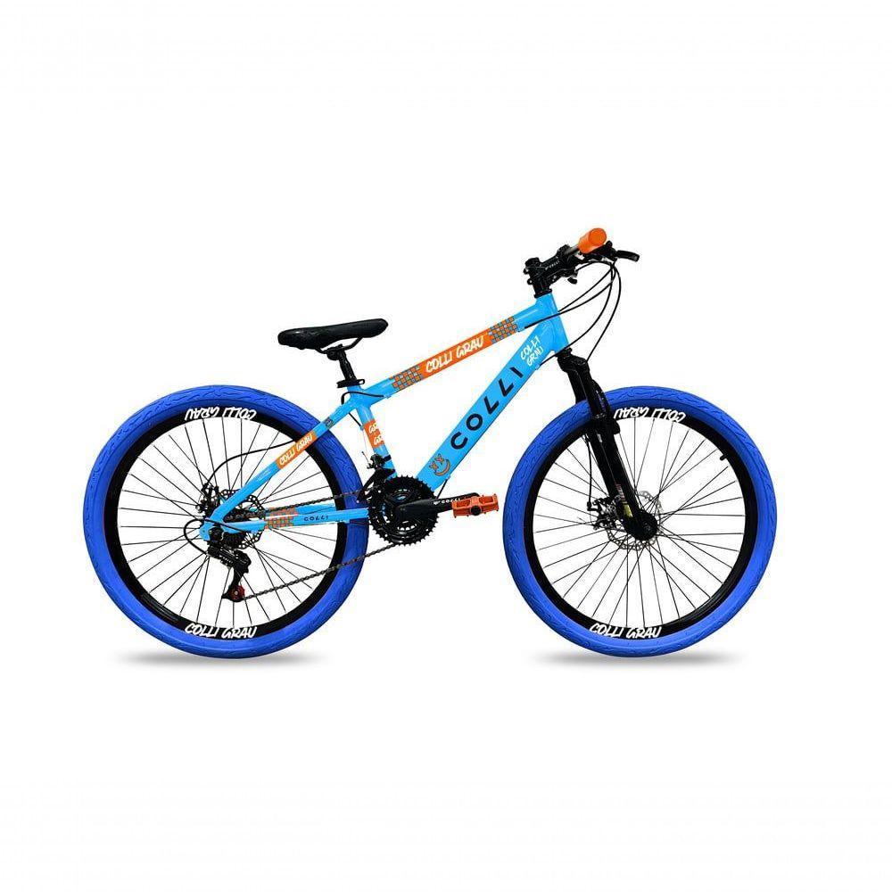 Bicicleta Grau Aro 26 21 Marchas Colli Azul Claro - 1