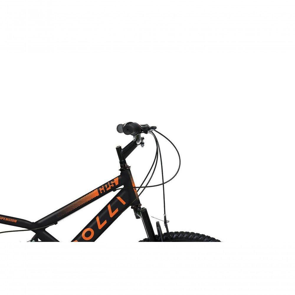 Bicicleta Gps 148 Dupla Suspensão E Freios V-brake, Aro 26 Aero, 36 Raias, 21 Marchas Colli Preto-laranja - 3