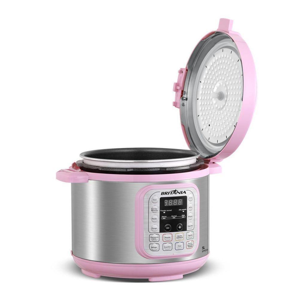 Panela de Pressão Rosa Britânia 5L Digital 11 Funções BPPE05 220V - 6