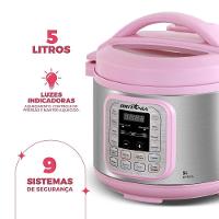Panela de Pressão Rosa Britânia 5L Digital 11 Funções BPPE05 220V - 3
