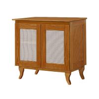 Cantinho Do Café Com 2 Portas Em Madeira Maciça E Tela Indiana - Castanho - 2