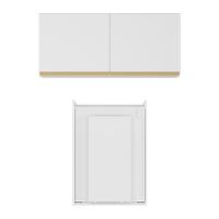 Conjunto Lavanderia Multiuso Armário E Mesa Dobrável Multimóveis Branco - 1