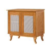 Buffet Salão De Beleza Em Madeira Maciça Deltan 2 Portas Em Telinha - Imbuia - 2