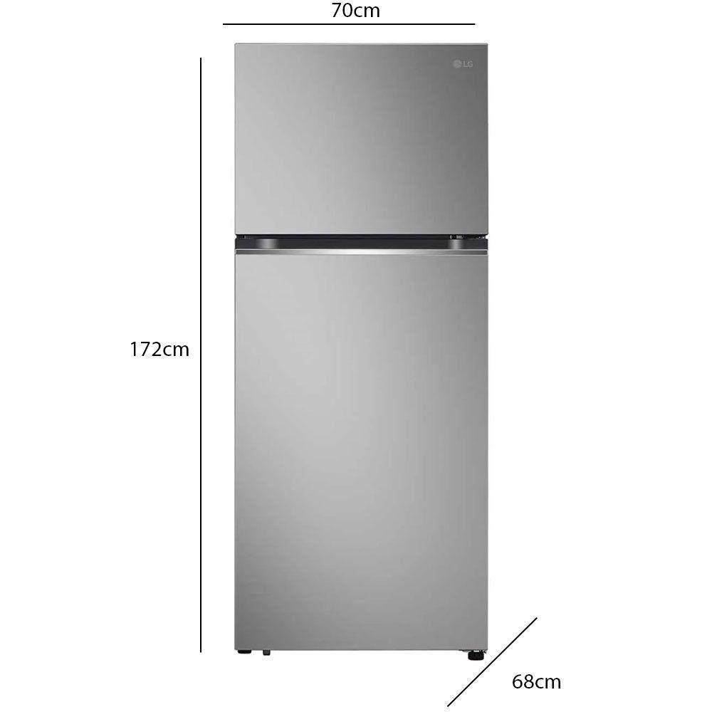 Geladeira LG Frost Free Inverter 375L Duplex Look GN-B372PFMB Inox 220V - 3