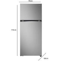 Geladeira LG Frost Free Inverter 375L Duplex Look GN-B372PFMB Inox 220V - 3