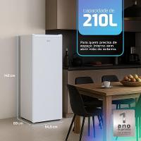 Freezer e Conservador Vertical HQ 210 Litros Branco HQ-210FV/RDFL 220V
