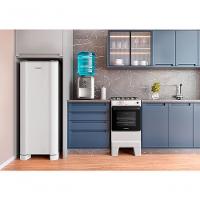 Fogão A Gás Mesa Inox Tampa De Vidro Forno 50L Esmaltec Ideal Master Branco 4 Bocas Bivolt - 5