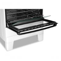 Fogão A Gás Mesa Inox Tampa De Vidro Forno 84L Esmaltec Ideal Master Branco 5 Bocas Bivolt - 5