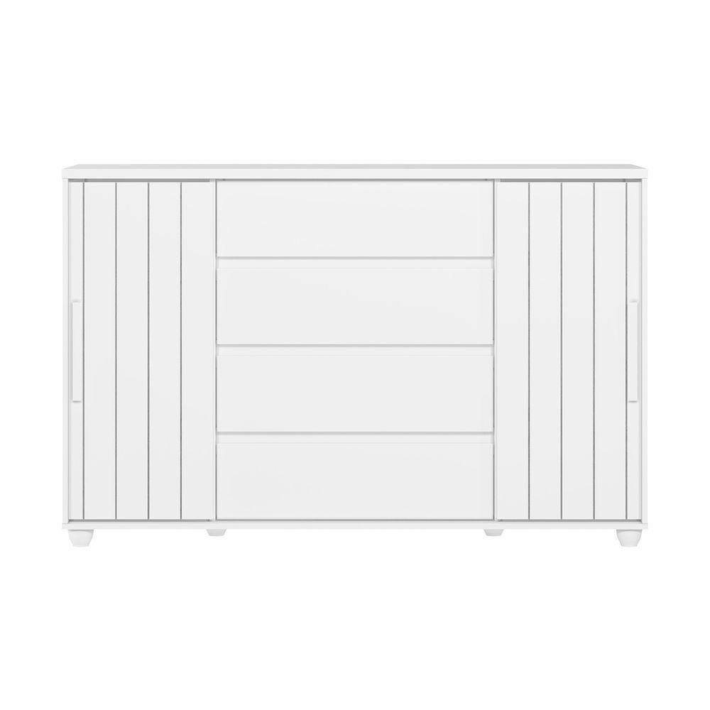 Cômoda Gaveteiro Organizador 4 Gavetas Vivace Branca - 5