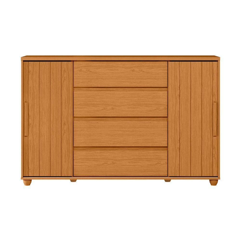 Cômoda Gaveteiro Organizador 4 Gavetas Vivace Cinamomo - 5