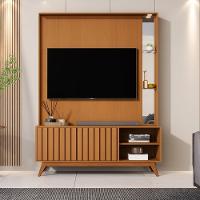 Home Estante Açaí 1.4 Led Sala Para Tv Até 60 Com Espelho Nature - 2